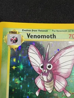 Pokemon Venomoth Jungle 13/64 1st Edition Holo 1999 WOTC TCG Card - LP - Image 3