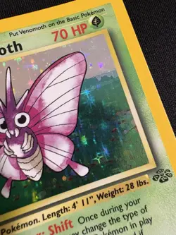 Pokemon Venomoth Jungle 13/64 1st Edition Holo 1999 WOTC TCG Card - LP - Image 5