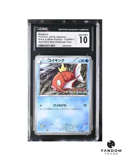 CGC 10 GEM MINT Magikarp 2013 April Gym Challenge Pack 210/BW-P Pokemon - Image 1