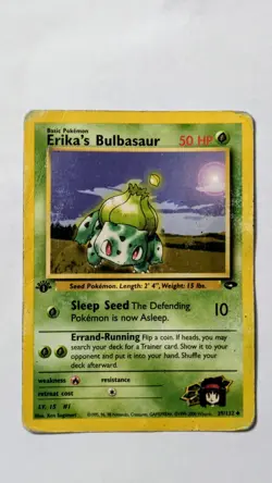 2000 Pokemon Gym Challenge Erika's Bulbasaur 1st Edition #39/132 ENG - Image 1