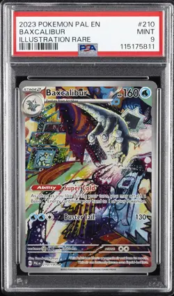 2023 POKEMON PAL EN-PALDEA EVOLVED ILLUSTRATION RARE #210 BAXCALIBUR PSA 9 - Image 1