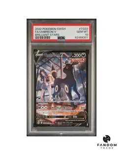 PSA 10 GEM MT Umbreon V TG22/TG30 Pokemon Brilliant Stars - Image 1