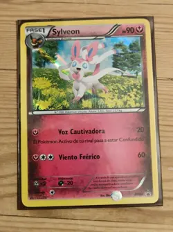 2013 Pokemon XY Promos XY04 Sylveon Holo Black Star Promo Spanish - Image 1