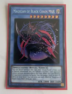 YUGIOH 1st Ed TN19-EN002 PRISMATIC SECRET RARE MAGICIAN OF BLACK CHAOS MAX - Image 1