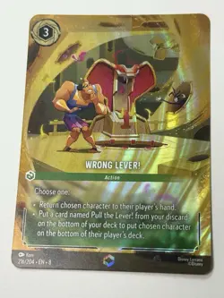Disney Lorcana enchanted Wrong Lever! - Reign of Jafar 216/204 - Image 1