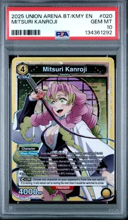 2025 Union Arena Demon Slayer - Mitsuri Kanroji - SR Foil (PSA 10 GEM MINT) - Image 1
