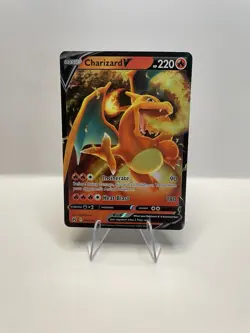 Pokemon TCG Charizard v Crown Zenith Holo Ultra Rare Card 018/159 NM/M Condition - Image 1