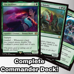 MTG Commander Deck Tifa Lockhart 100 Magic Cards EDH Final Fantasy Green - Image 1