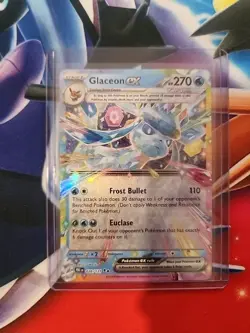 Pokemon SV: Prismatic Evolutions Glaceon ex 026/131 Holo Double Rare Card - Image 1