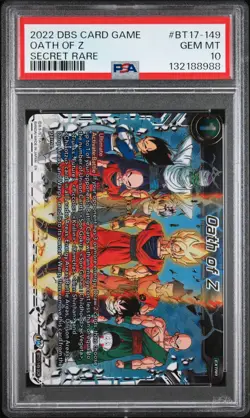 PSA 10 - Oath of Z - #BT17-149 - Ultimate Squad - Dragon Ball Super Card Game - Image 1