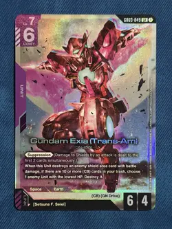 Gundam Exia Trans-Am Foil - GD03-049 - Gundam TCG Card Game - Steel Requiem - Image 1