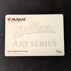 Wizards Art Series Marvel's Spider-Man Secret Identity 6/54 Art Card rk post - Image 2