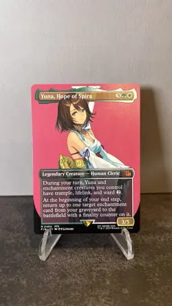 Final Fantasy MTG Yuna, Hope of Spira 404 Mythic Borderless Regular Card - Image 1