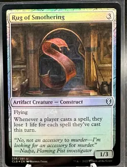 Rug of Smothering Commander Legends: Battle for Baldur's Gate Foil - Image 1