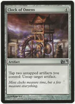 MTG Clock of Omens Magic 2013 M13 Uncommon MP - Image 1