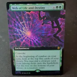Wizards Web of Life and Destiny Marvel's Spider-Man 0268 Enchantment Foil Mythic - Image 1
