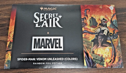 MTG Secret Lair FOIL EDITION Spider-man Venom Unleashed Colors Sealed Pack - Image 1