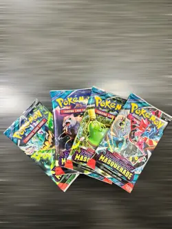 (x4) Scarlet and Violet Twilight Masquerade pokemon Tcg Booster Pack New Sealed - Image 1