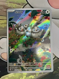 Pokemon TCG: Starly 221/198 SV01: Scarlet & Violet Base Set Holo - Image 1