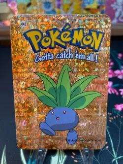 Oddish #043 - Vintage Vending Machine Prism Sticker 2000 - Pokemon Card - Image 1