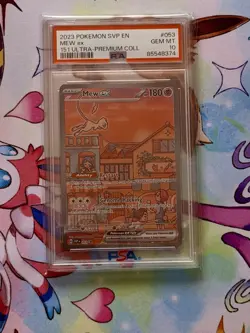 2023 POKEMON SVP EN-SV PROMO 151 ULTRA-PREMIUM COLLECTION #053 MEW EX PSA 10 - Image 1