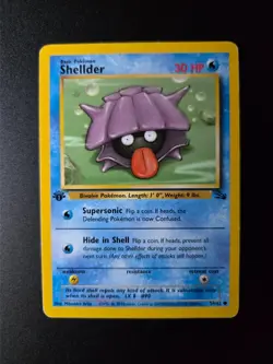 Shellder [1st Edition] #54 Pokemon Fossil HP - Image 3