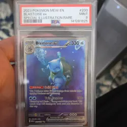 Pokemon Blastoise ex 200/165 Scarlet & Violet 151 Special Illustration Holo PSA… - Image 1