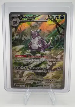 Pokemon Nidoking 174/165 SV: Scarlet & Violet 151 Illustration Rare Near Mint - Image 3