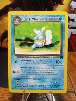 2000 Pokemon Team Rocket Dark Wartortle #46 - Image 1