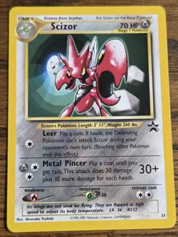 Pokemon Wotc Black Star Promo #33 SCIZOR not played - Image 1
