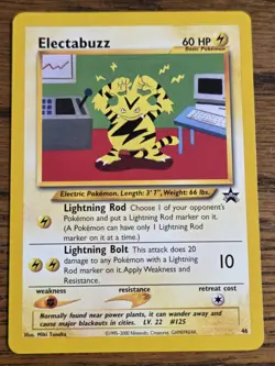 Pokemon Wotc Black Star Promo # 46/53 Electabuzz,,not played - Image 1