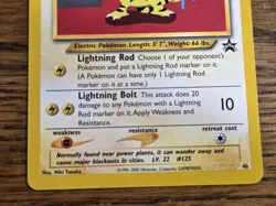 Pokemon Wotc Black Star Promo # 46/53 Electabuzz,,not played - Image 3