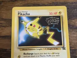 Pokemon Wotc Black Star Promo # 4 Pikachu **not played** Movie Promo - Image 2