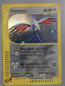 Pokemon Base Set Expedition # 27/165 Holo Skarmory **NOT PLAYED** Sale Price - Image 1