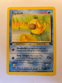 Psyduck [1st Edition] #53 Pokemon Fossil HP - Image 1