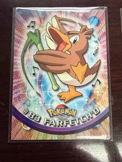 Topps Pokemon Farfetch'd #83 1999 TV Animation Edition Non Holo Blue Logo - Image 1