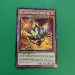 Yugioh! Salamangreat of Fire - MP25-EN144 - Prismatic Secret Rare - 1st Edition - Image 2