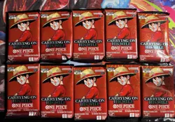 One Piece Carrying On His Will OP-13 Ten 10 Booster Packs Lot English - Image 1