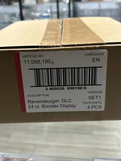 SEALED FULL CASE Disney Lorcana: The First Chapter Booster Box - 24 Packs - Image 1