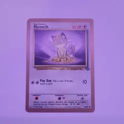 Meowth - 56/64 - Jungle Set - Gold Border US Promo - Pokemon Card NM/LP - Image 1