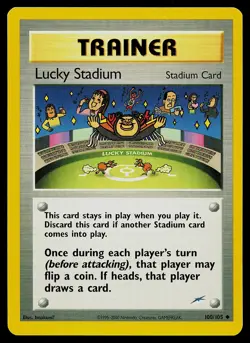 Pokemon Card - Lucky Stadium Neo Destiny 100/105 Uncommon - Image 1