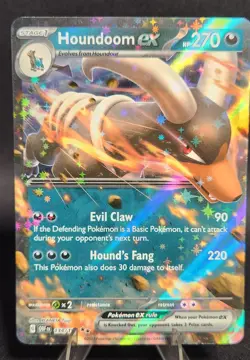 Houndoom ex 134/197 Double Rare Obsidian Flames Pokemon Card NM Holo - Image 1