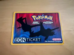 2003 Pokemon EON Ticket Nintendo Power Ruby Sapphire GBA Game Boy E-Reader Card - Image 2