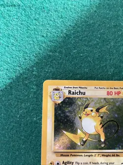 Pokemon TCG Raichu Base Set 2 Holo Unlimited Holo Rare Card 16/130 LP Condition - Image 2