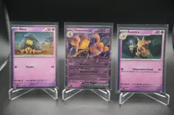 Pokemon 151 Alakazam EX Collection Promo Cards Set SVP 050 Abra 063 Kadabra 064 - Image 1