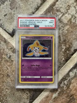 Shining Jirachi Holo 42/73 S&M Shining Legends 2017 Pokemon Card PSA MT 9 - Image 1