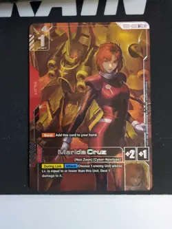 2025 Gundam Card Game Marida Cruz Newtype Rising R+ Foil #GD01-093 - Image 1