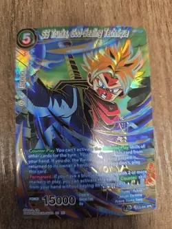 SS Trunks God Sealing Technique BT10 SPR Foil Dragon Ball Super Card Game | NM - Image 2