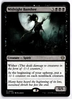 Midnight Banshee NM ECC Commander: Lorwyn Eclipsed MTG - Image 1