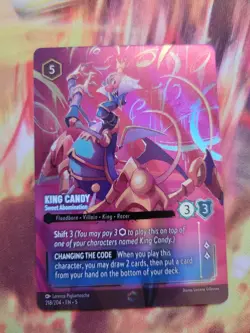 KING CANDY Sweet Abomination 218/204 - ENCHANTED Foil - Lorcana Shimmering Skies - Image 1